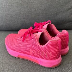 NOBULL SuperFabric Trainer Lace Up Men's Size 8 Women's 9.5 Pink CrossFit